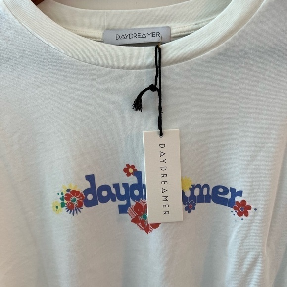 DAYDREAMER Logo Floral Long Sleeve Graphic T-Shirt NWT - Picture 7 of 16